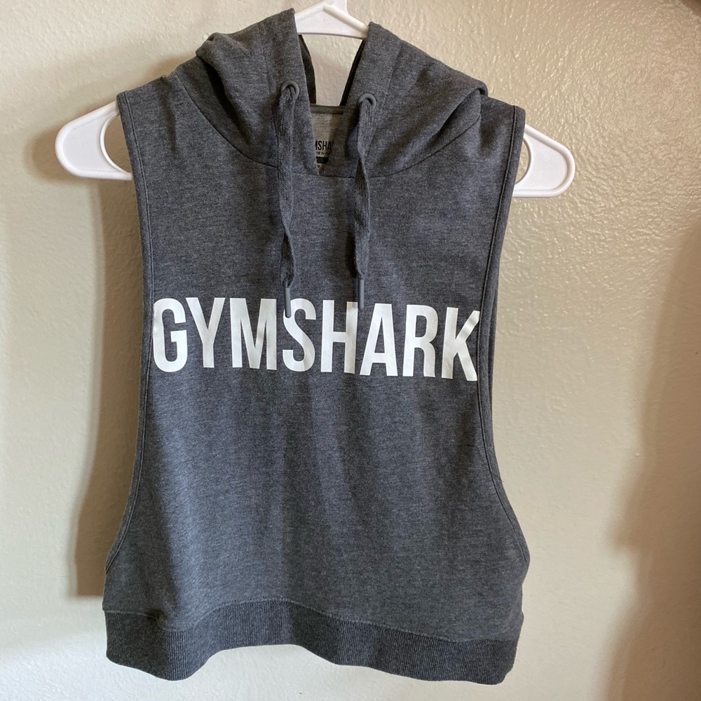 Gymshark hooded drop sleeveless sweatshirt